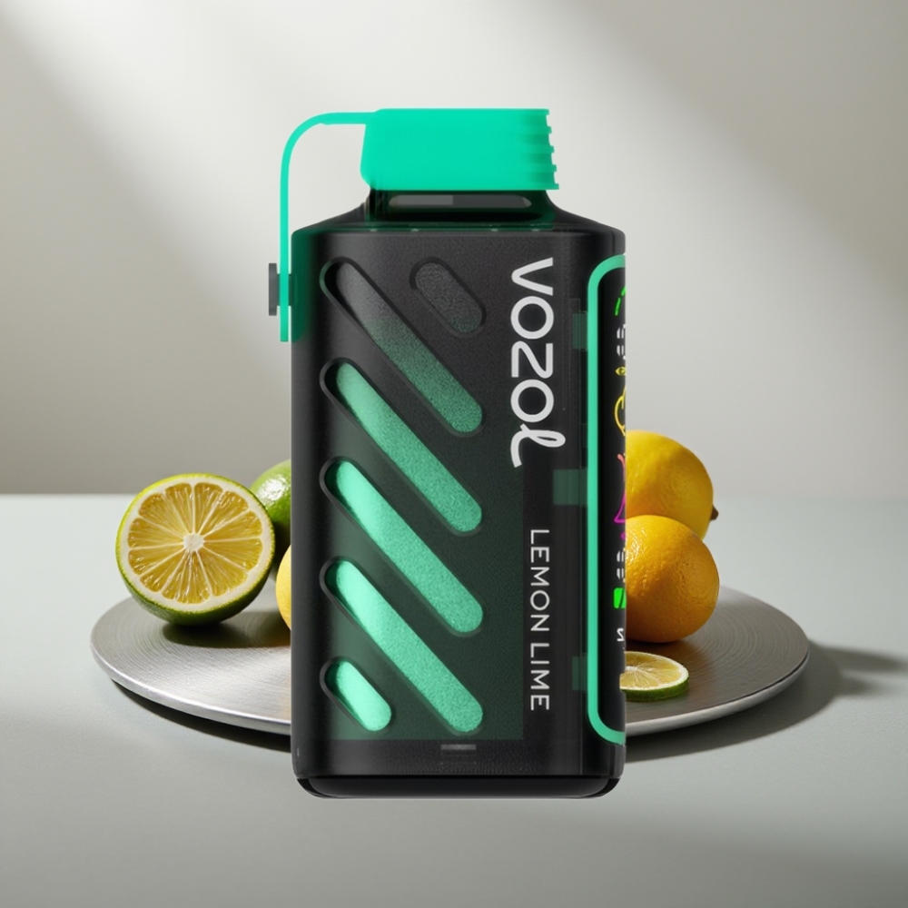 VOZOL Gear Power 20000 Puffs Disposable Vape לימון ליים S.i.L.C. Tech Dual Mesh Coil Full Screen Display 20mL 5%
