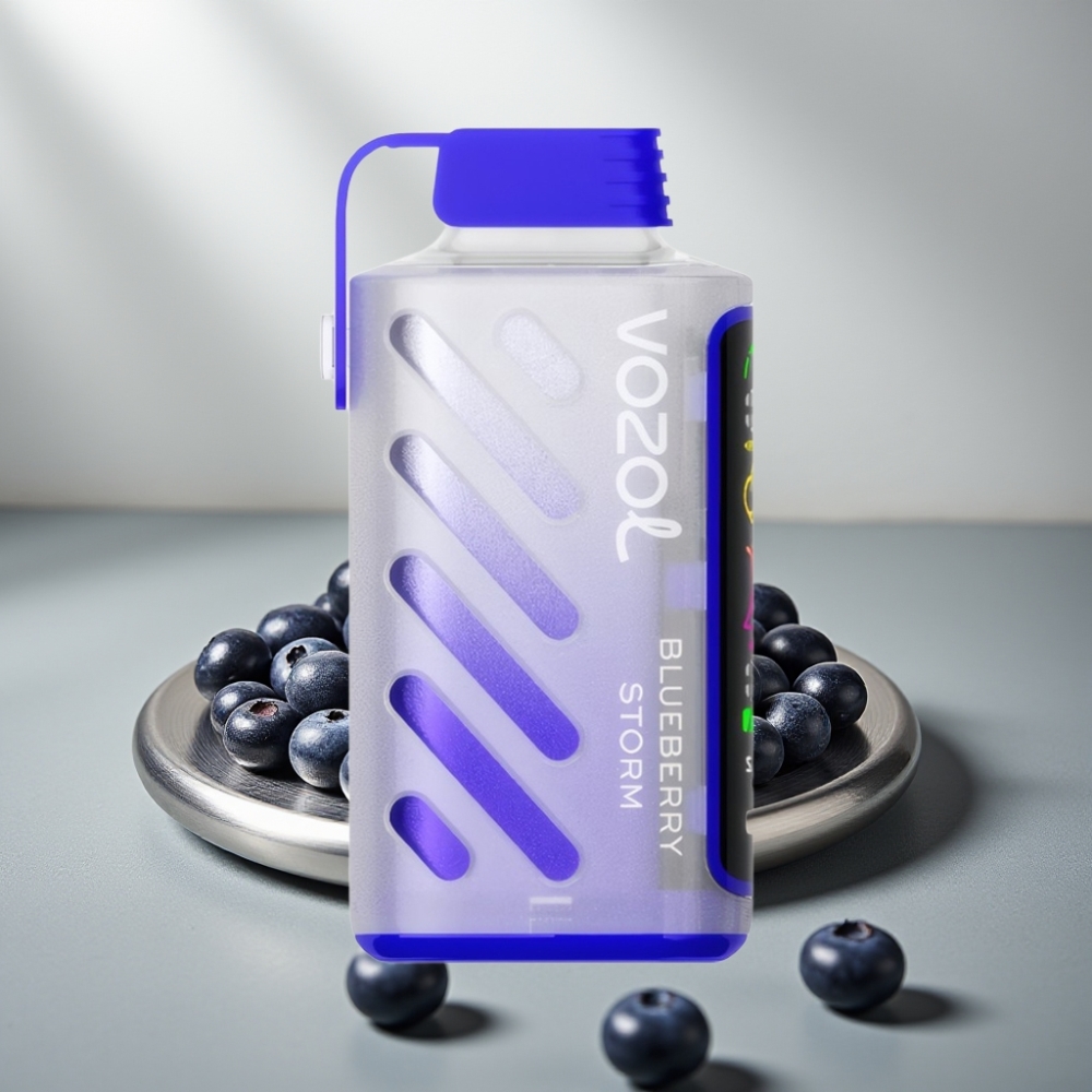 VOZOL Gear Power 20000 Puffs S.i.L.C. Tech Dual Mesh Coil Full Screen Display 20mL 5% Blueberry Storm