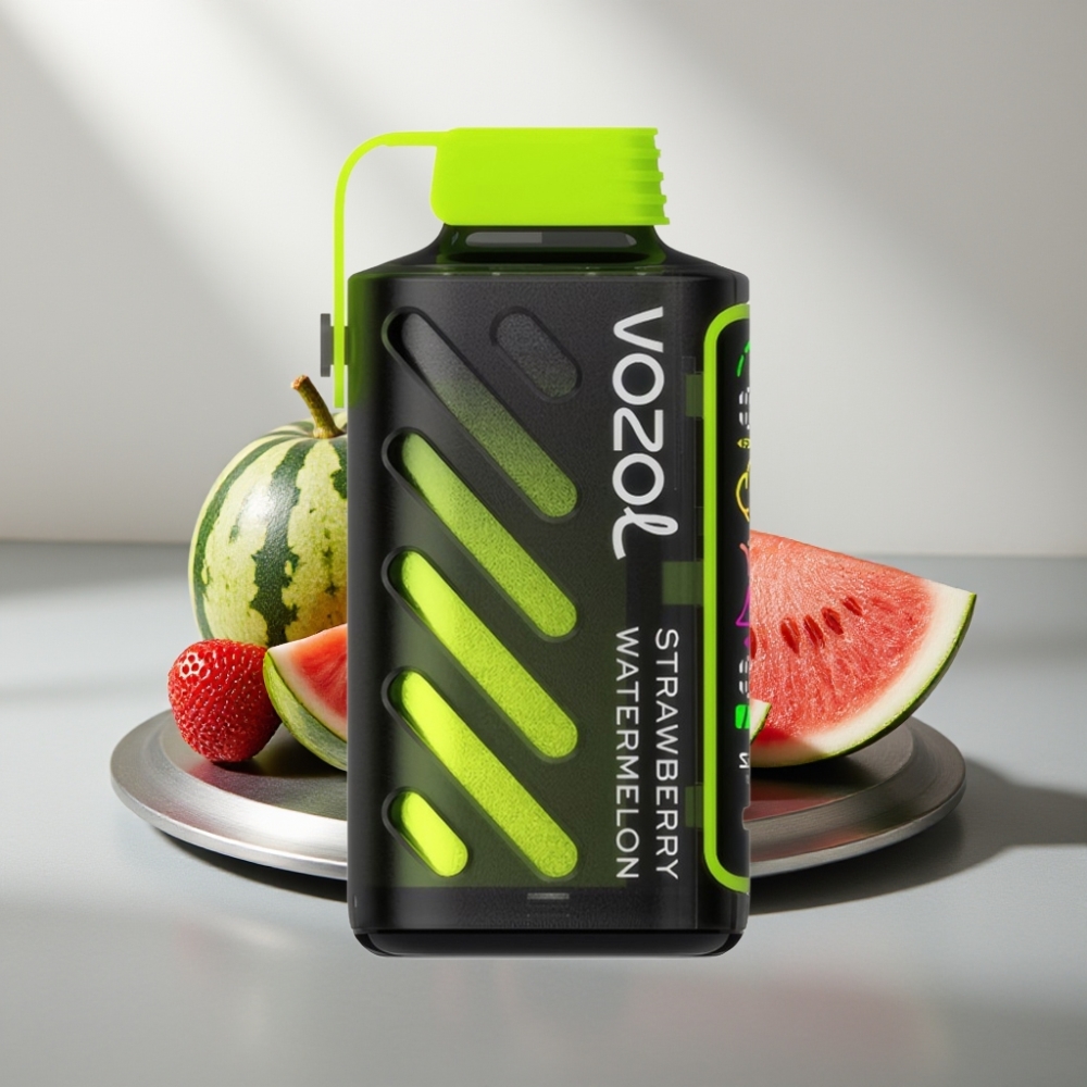 VOZOL Gear Power 20000 Puffs S.i.L.C. Tech Dual Mesh Full Screen Strawberry Watermelon