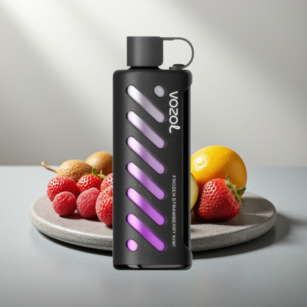VOZOL Gear Shisha 25000 Puffs S.i.L.C Tech Dual Mesh 1000mAh 5mg/ml תות קפוא קיווי