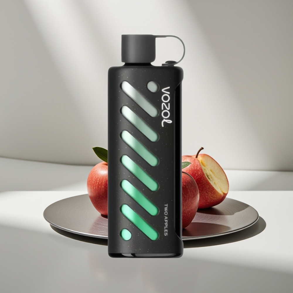 VOZOL Gear Shisha 25000 Puffs דו תפוחים S.i.L.C Tech Dual Mesh 1000mAh 5mg/ml