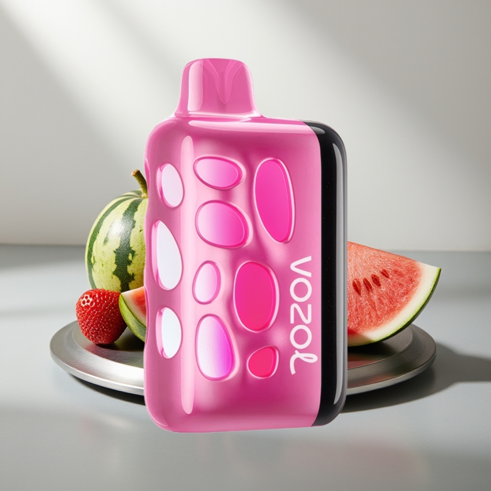 VOZOL RAVE 40000 Disposable Vape תות אבטיח 270° זוהר מצב מסיבה טעינה 80% ב-20 דקות 1000mAh