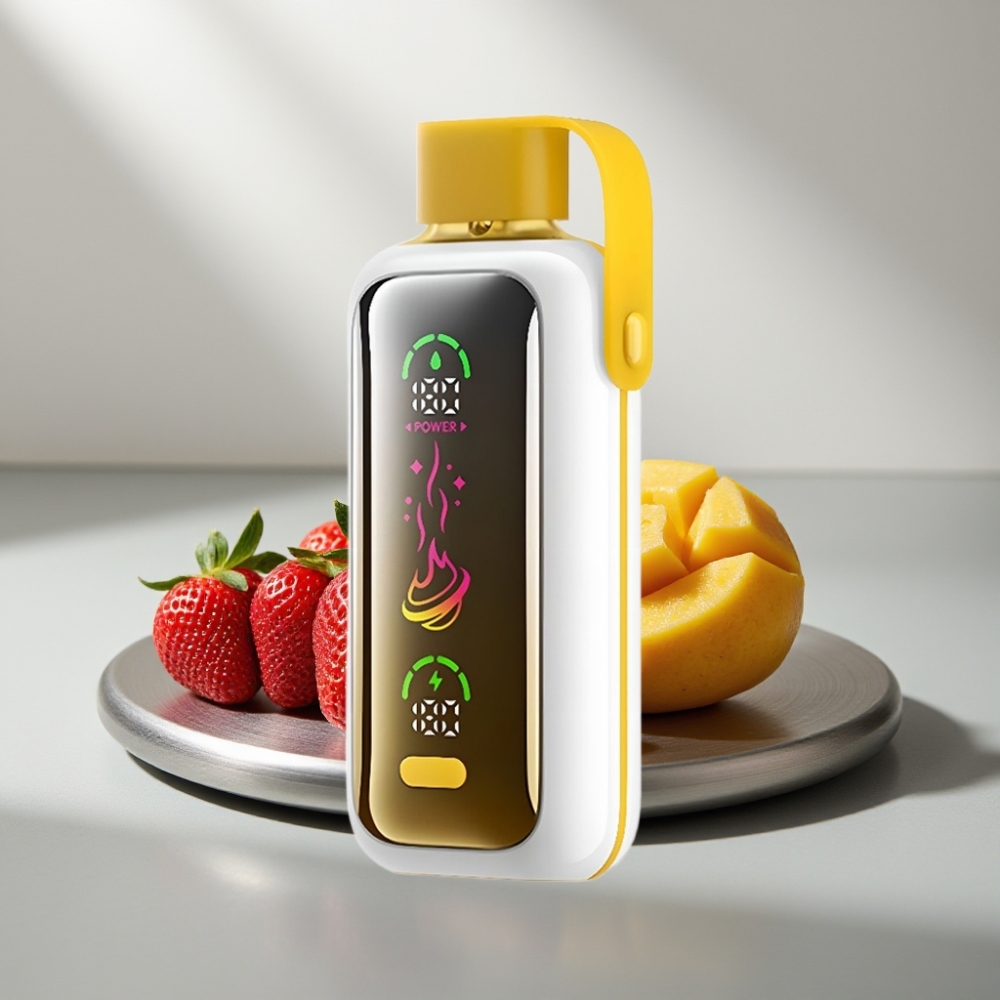 VOZOL Star 20000 Puffs 2.2" HD Screen Dual Mesh 650mAh 0/20/50mg/ml תות מנגו