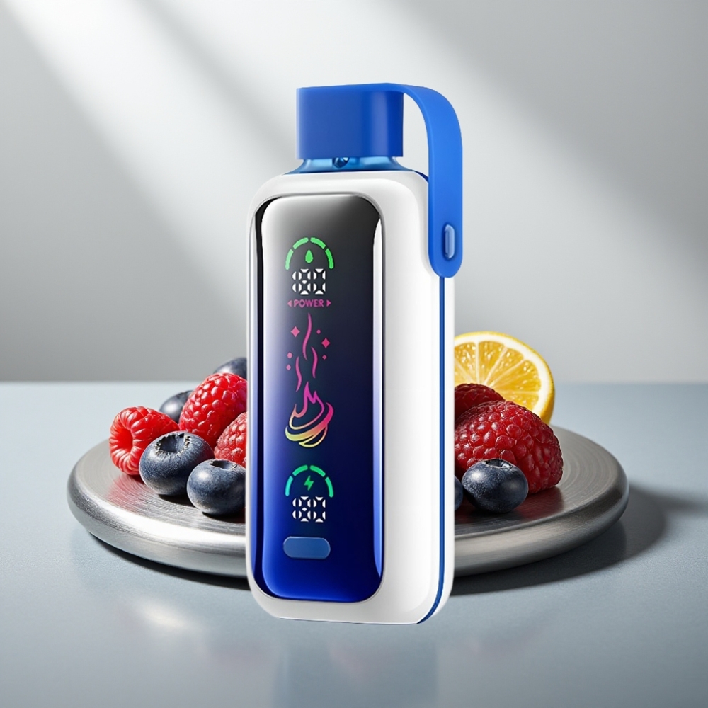 VOZOL Star 20000 Puffs 2.2" HD mirror screen Dual mesh 650mAh 0mg/ml,20mg/ml,50mg/ml Blue Razz Ice