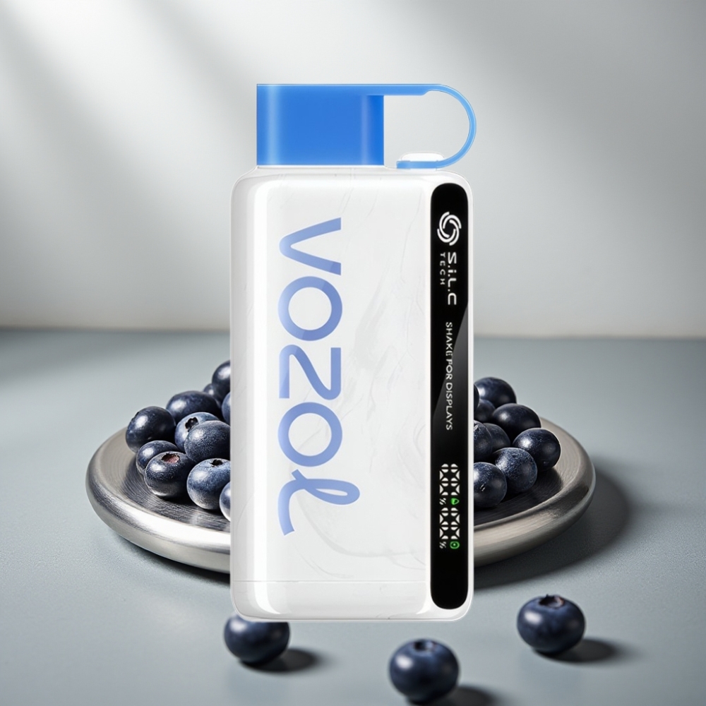 VOZOL STAR 9000/12000 סופה של אוכמניות טעם 650mAh S.i.L.C TECH טעינה מהירה 30%