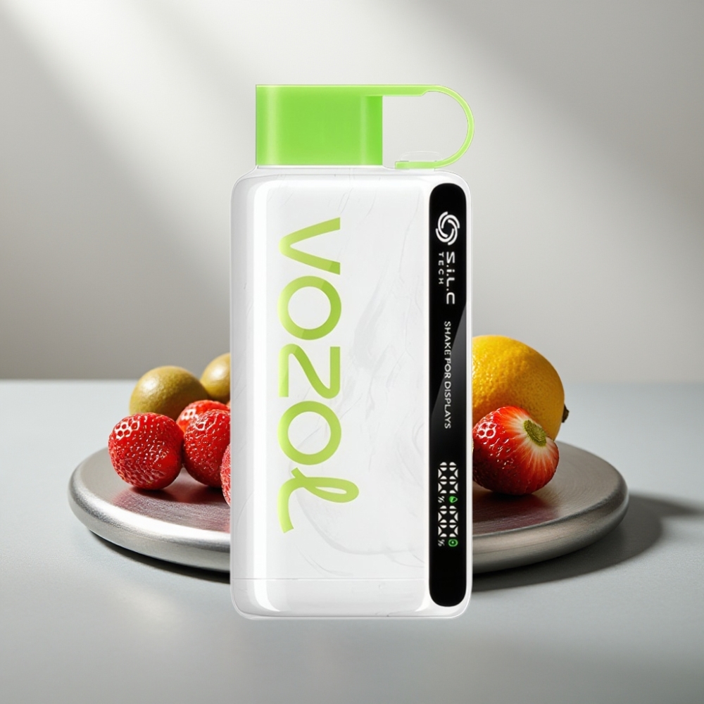 VOZOL STAR 9000/12000 Disposable Vape תות קיווי 650mAh S.i.L.C TECH טעינה מהירה 30%