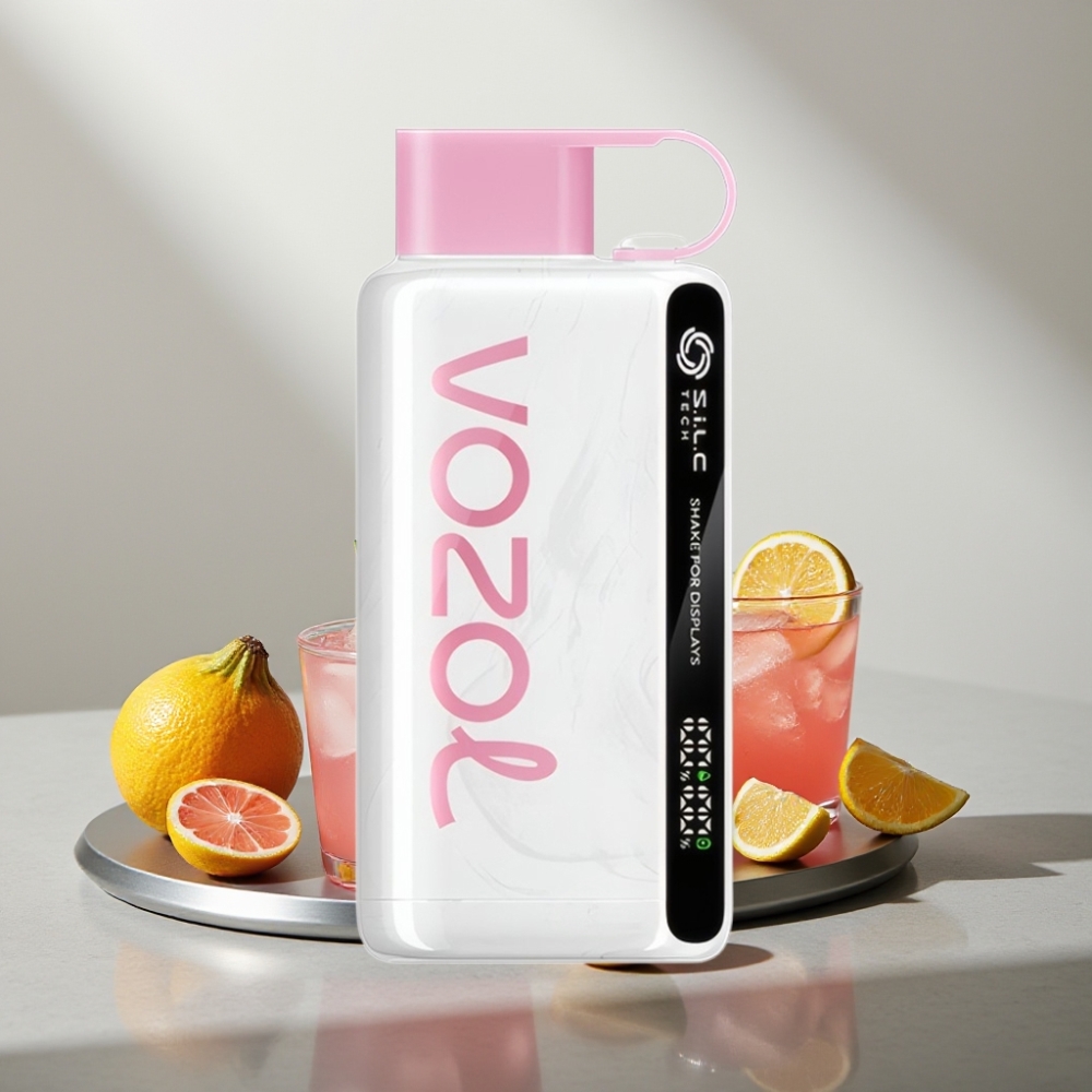 VOZOL STAR 9000/12000 Disposable Vape לימונדה ורודה 650mAh S.i.L.C TECH טען מהר ב-30%