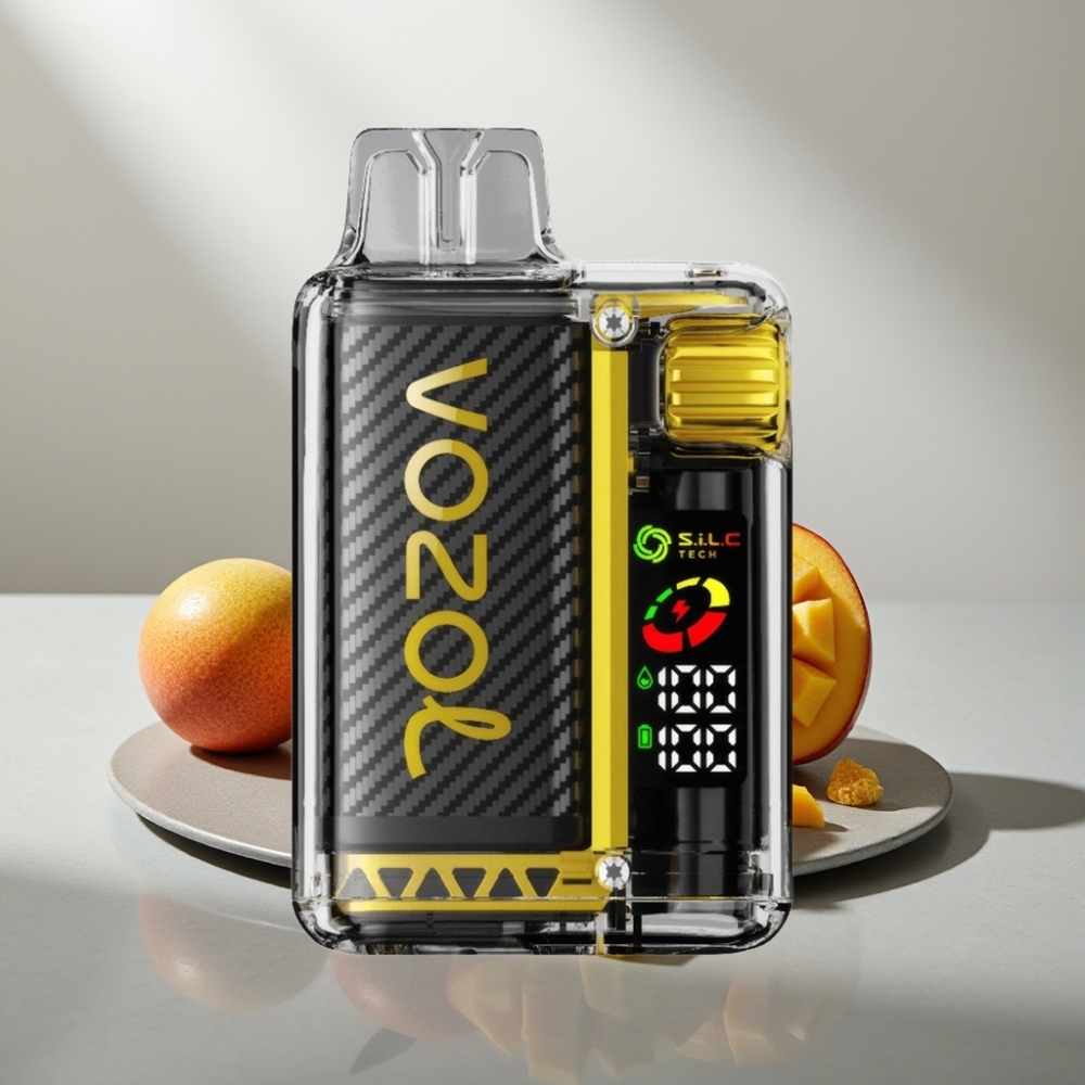 VOZOL Vista 20000 Puffs סוללה נטענת 650mAh ניקוטין 2% OLED מגו קרח