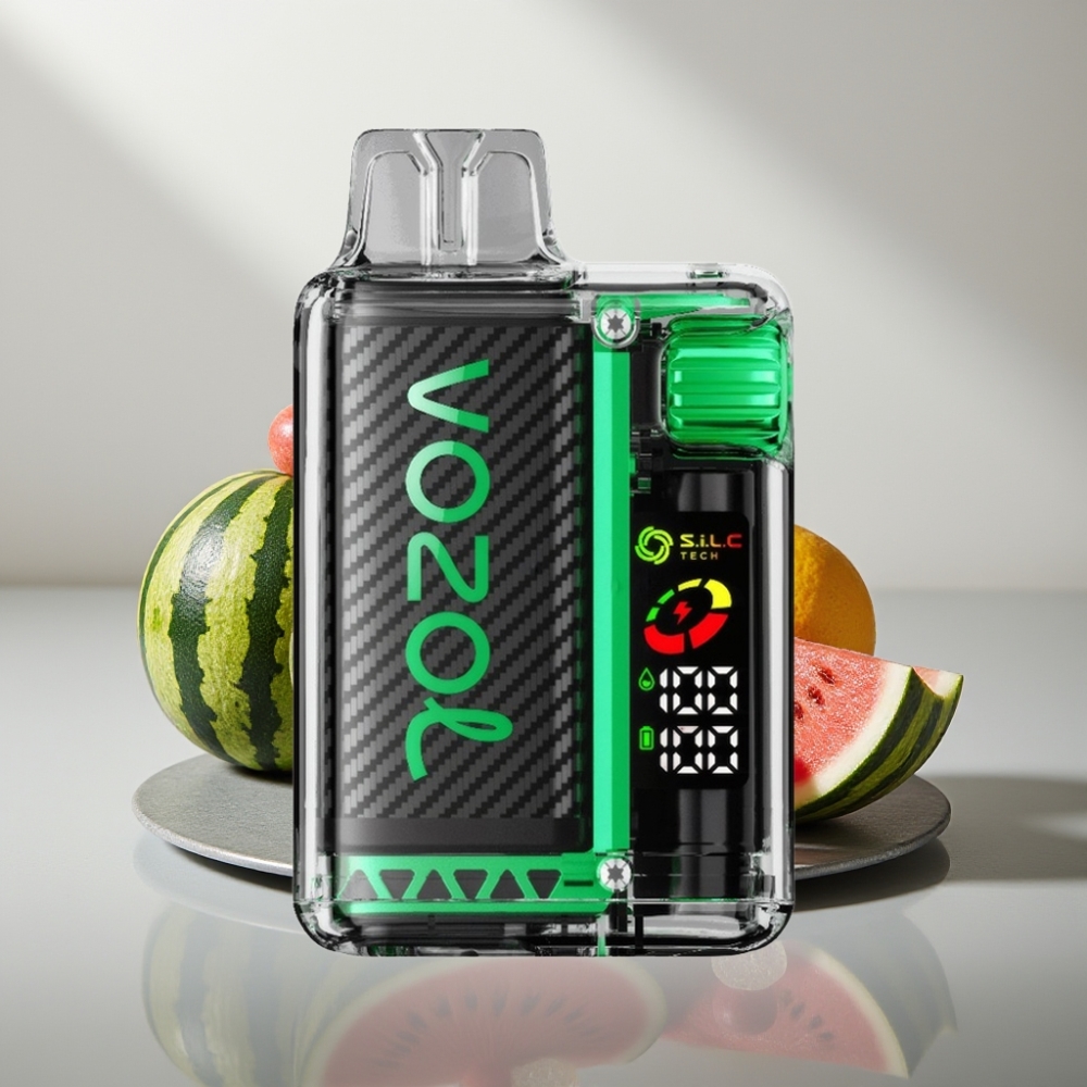 VOZOL Vista 20000 Puffs מתחלף סוללה 650mAh OLED מסך 2% ניקוטין אבטיח מסטיק בועות