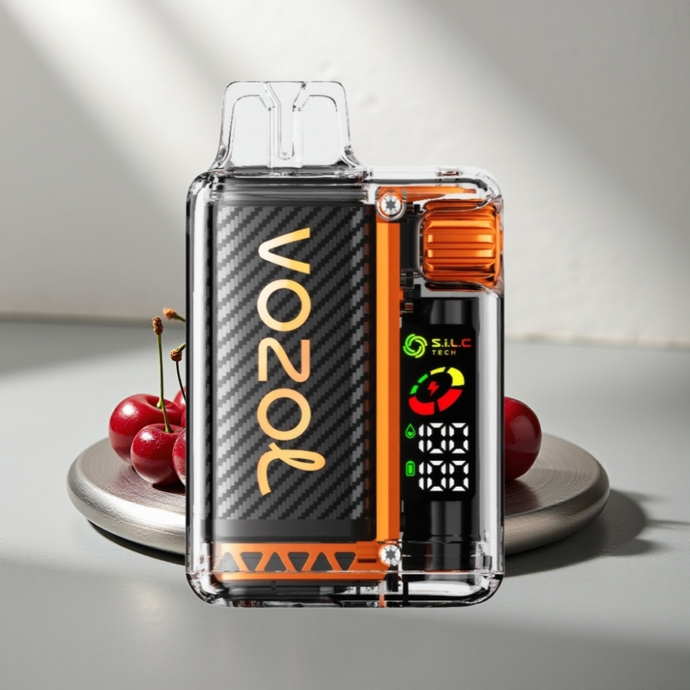VOZOL Vista 20000 Puffs סוללה נטענת 650mAh OLED מסך 6 רמות כוח דובדבן קולה
