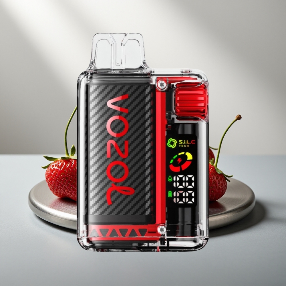 VOZOL Vista 20000 Puffs Disposable Vape תות פטל דובדבן סוללה נטענת 650mAh מסך OLED