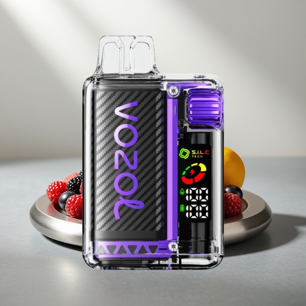 VOZOL Vista 20000 Puffs Disposable Vape פירות יער מעורבים סוללה נטענת 650mAh OLED MCU S.i.L.C Tech Dual Mesh Coil 6 רמות כוח MTL